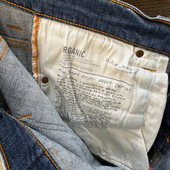 Nudie Organic Cotton Jeans sz 30 - Picture 4 of 14